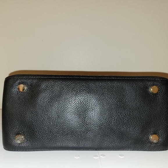 Michael Kors | Mercer Large Leather Dome Satchel, Black - Picture 14 of 16